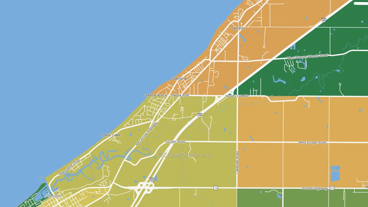 49129, MI Map of Theft Rates