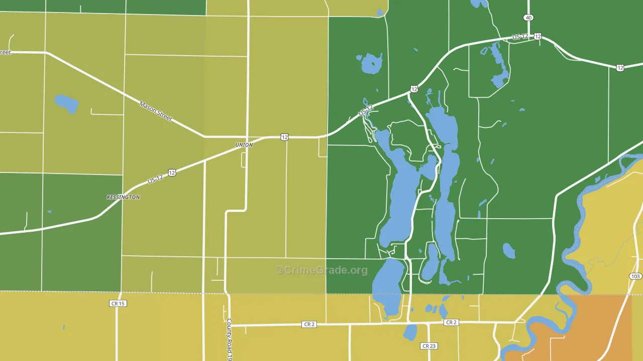 49130, MI Map of Theft Rates