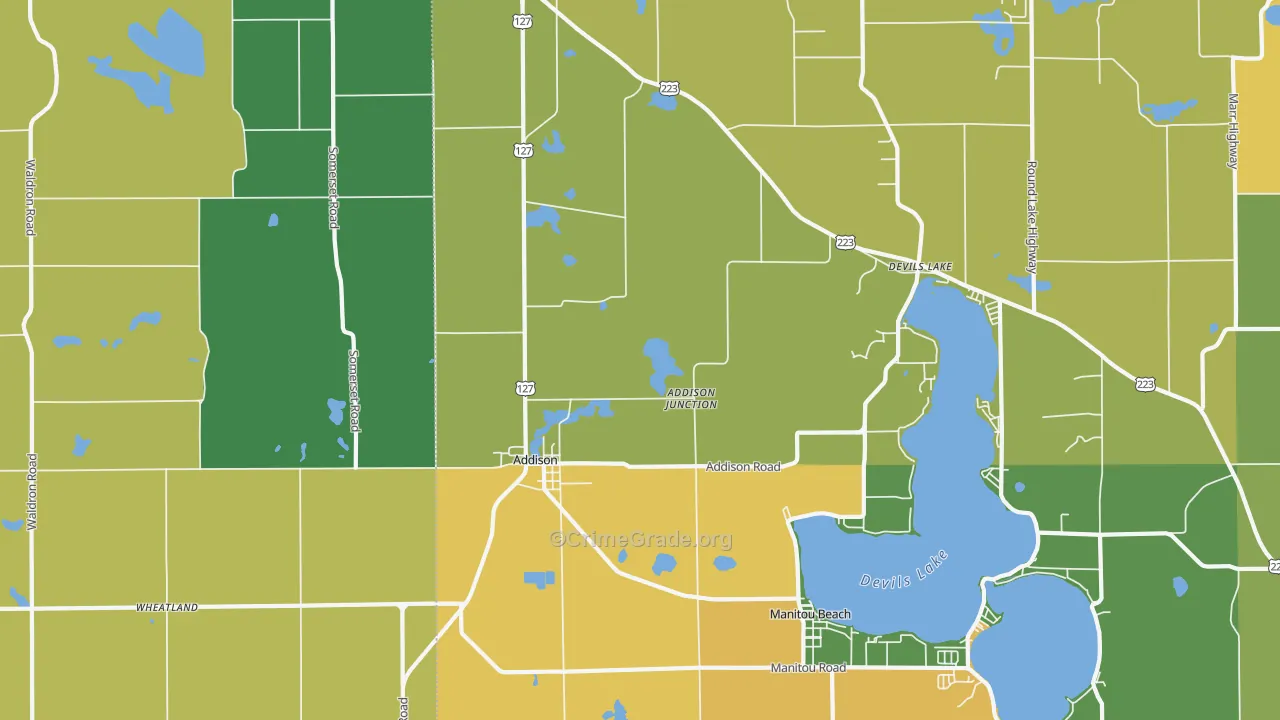 49220, MI Map of Theft Rates