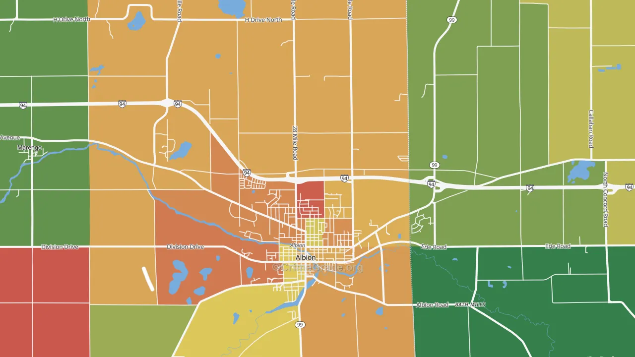 49224, MI Map of Theft Rates