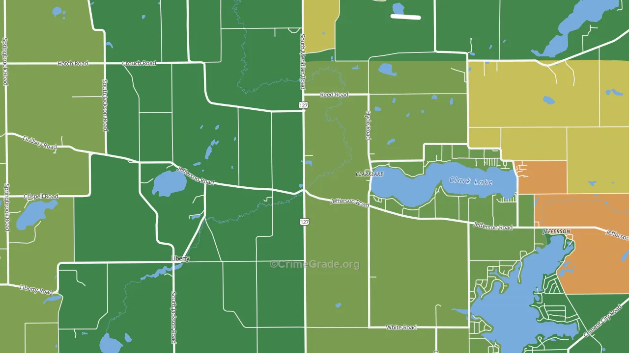 49234, MI Map of Theft Rates
