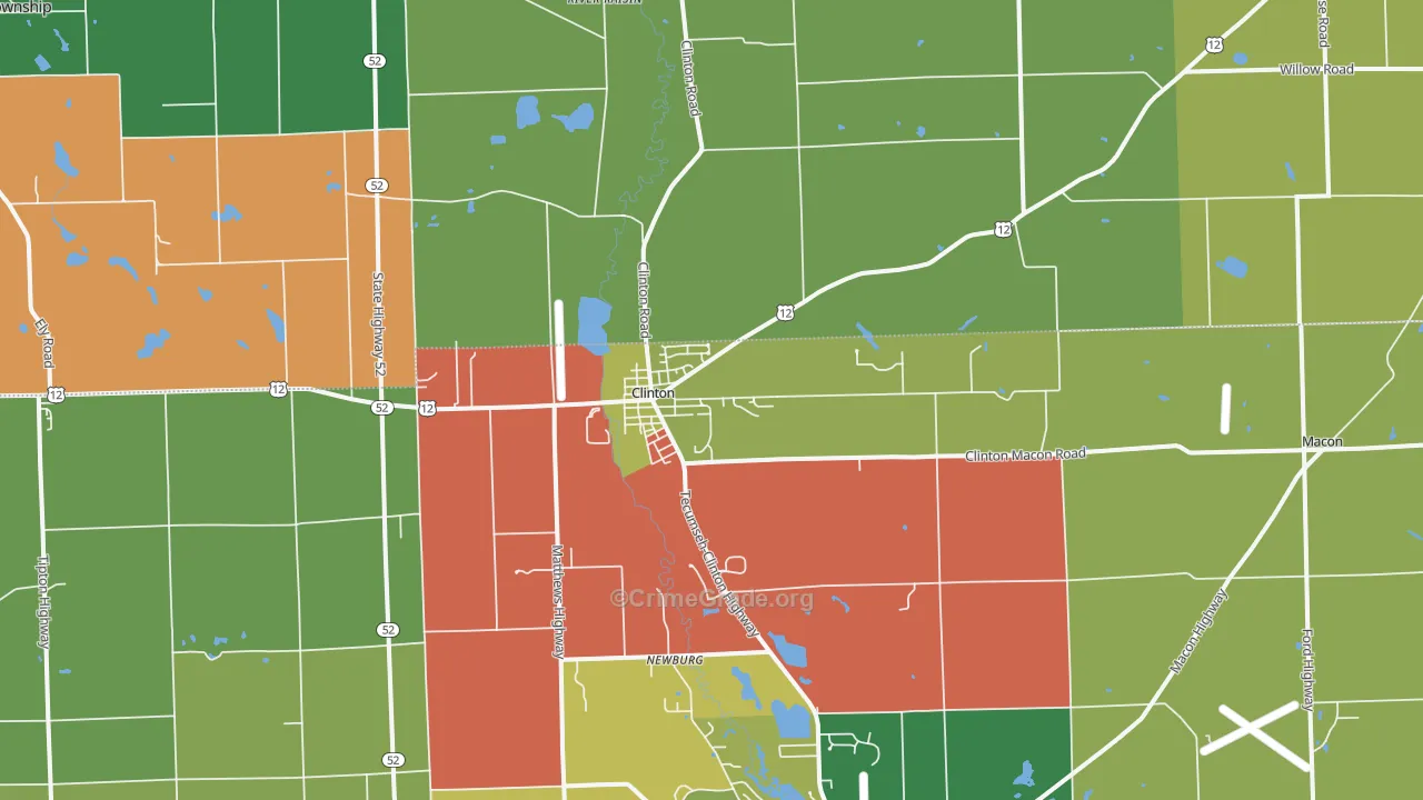 49236, MI Map of Theft Rates