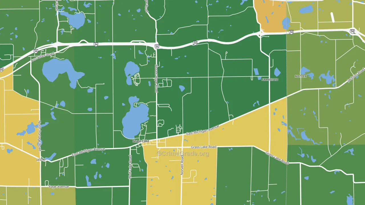 49240, MI Map of Theft Rates