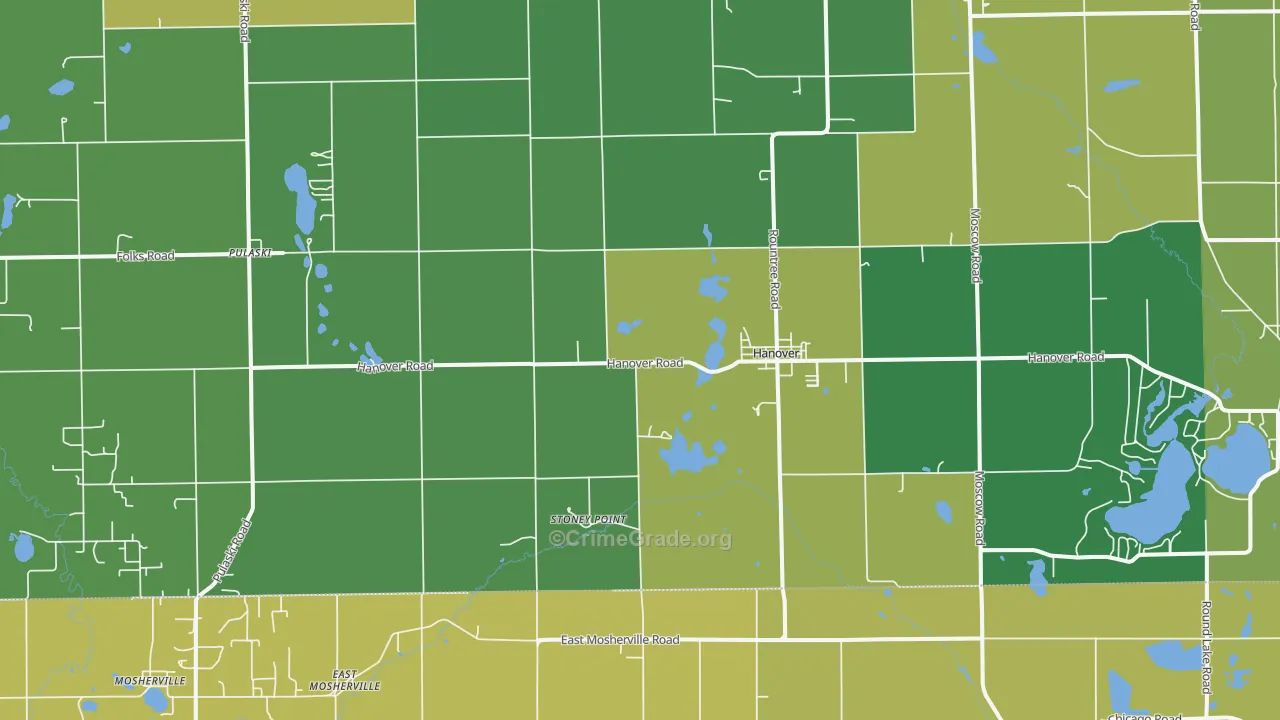49241, MI Map of Theft Rates