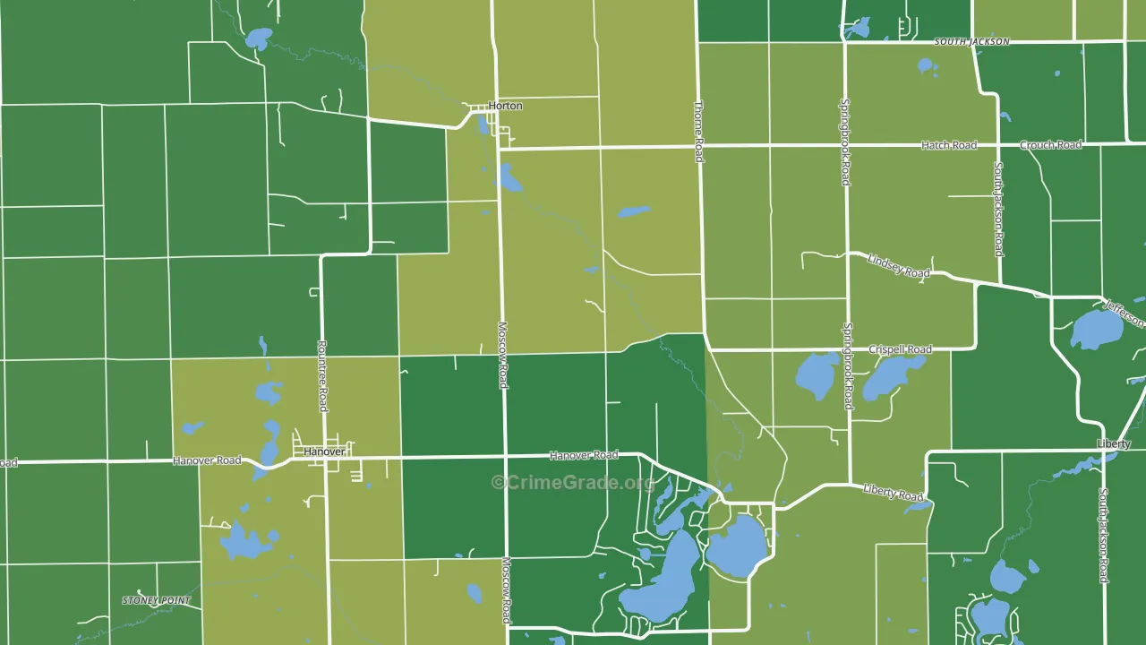 49246, MI Map of Theft Rates