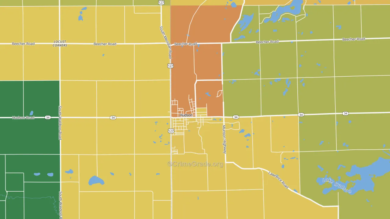 49247, MI Map of Theft Rates
