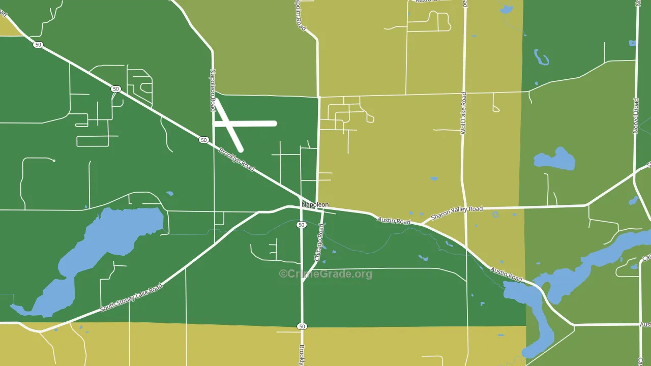 49261, MI Map of Theft Rates