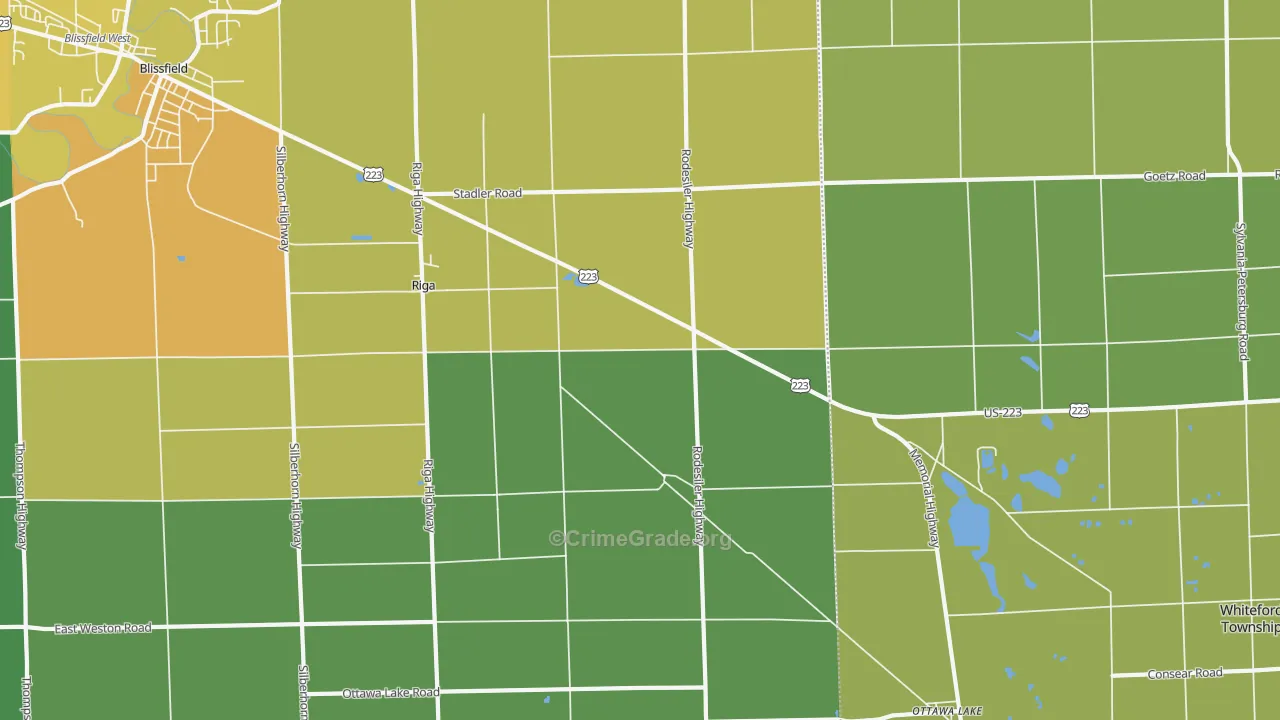 49276, MI Map of Theft Rates