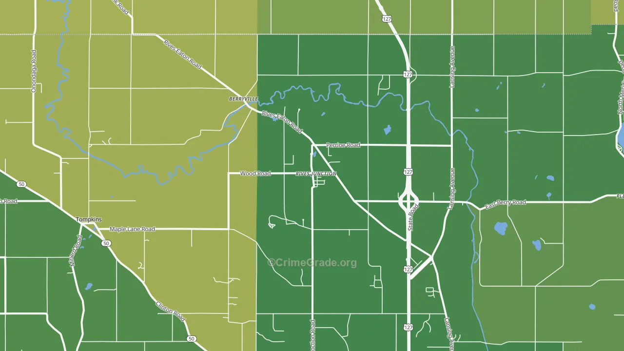 49277, MI Map of Theft Rates