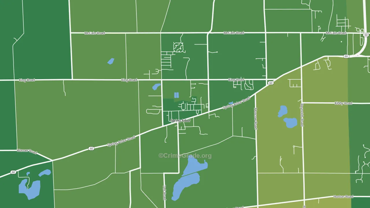 49283, MI Map of Theft Rates