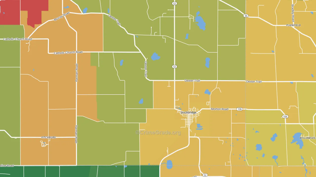 49285, MI Map of Theft Rates
