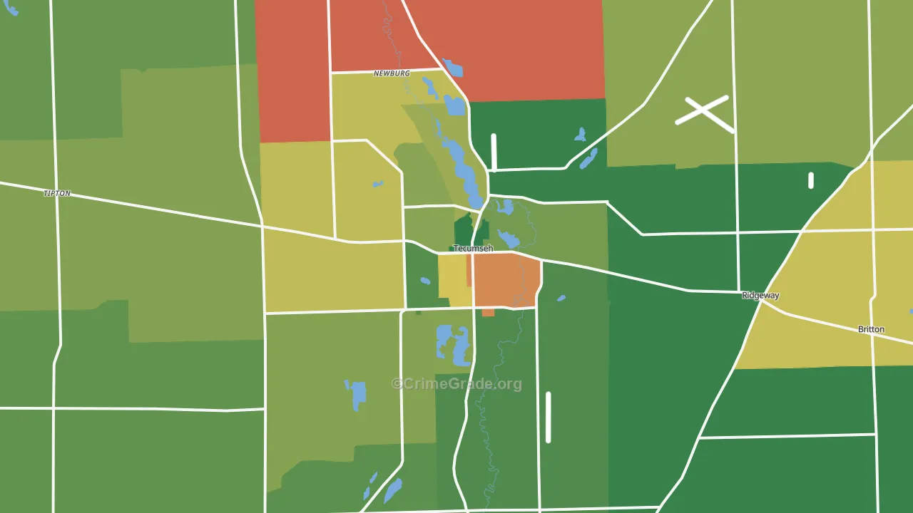 49286, MI Map of Theft Rates