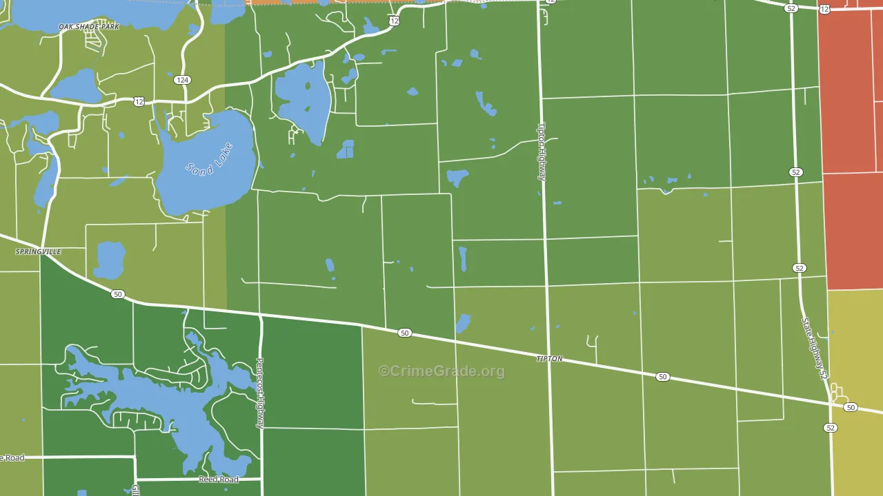 49287, MI Map of Theft Rates