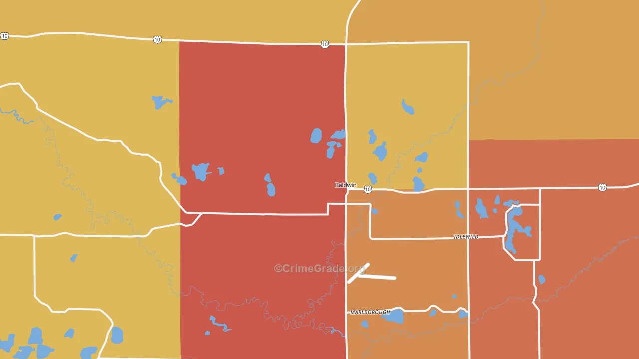 49304, MI Map of Theft Rates