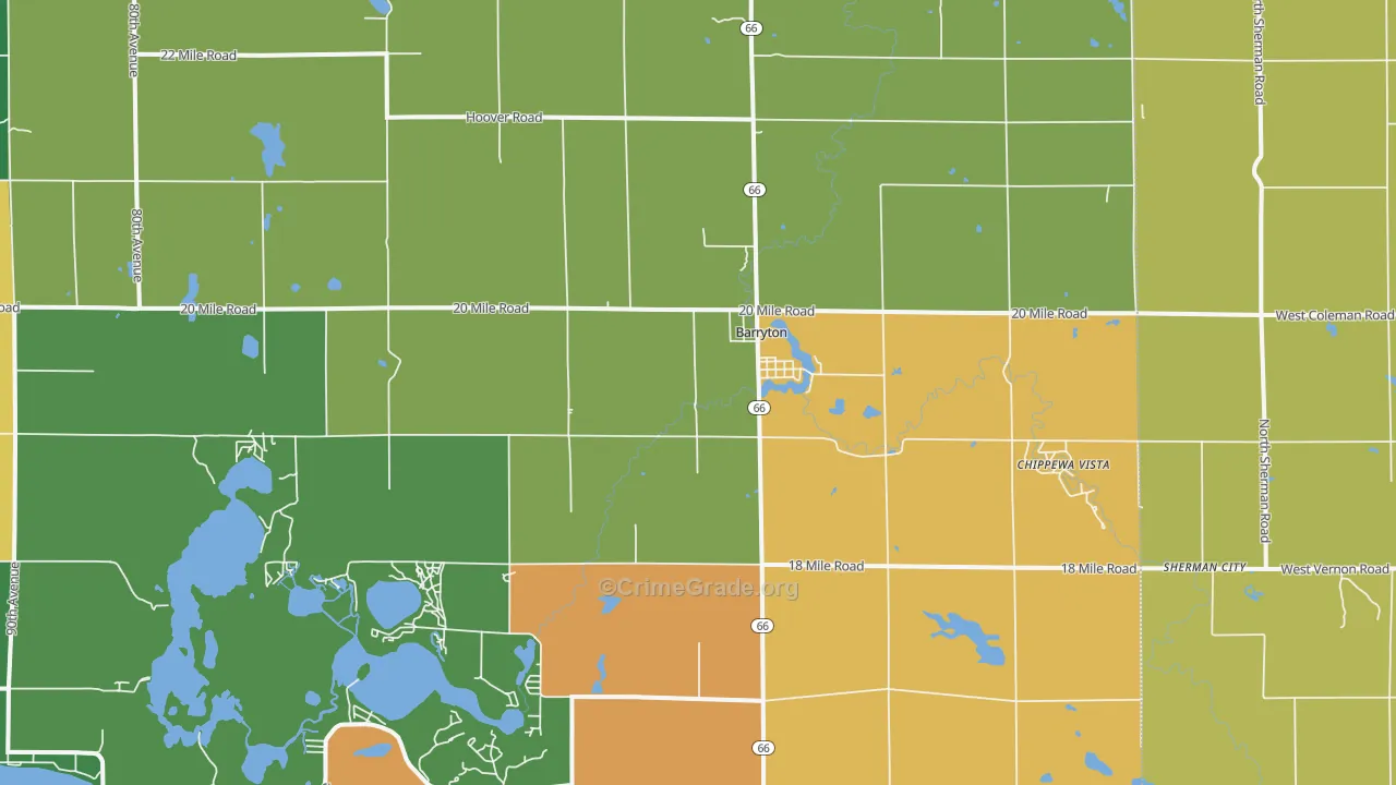 49305, MI Map of Theft Rates