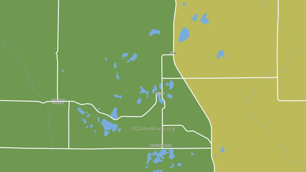 49309, MI Map of Theft Rates
