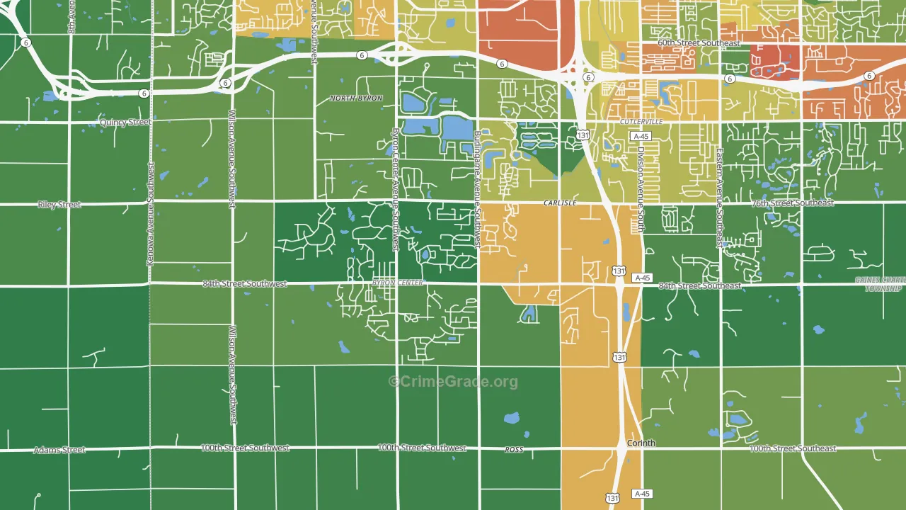 49315, MI Map of Theft Rates