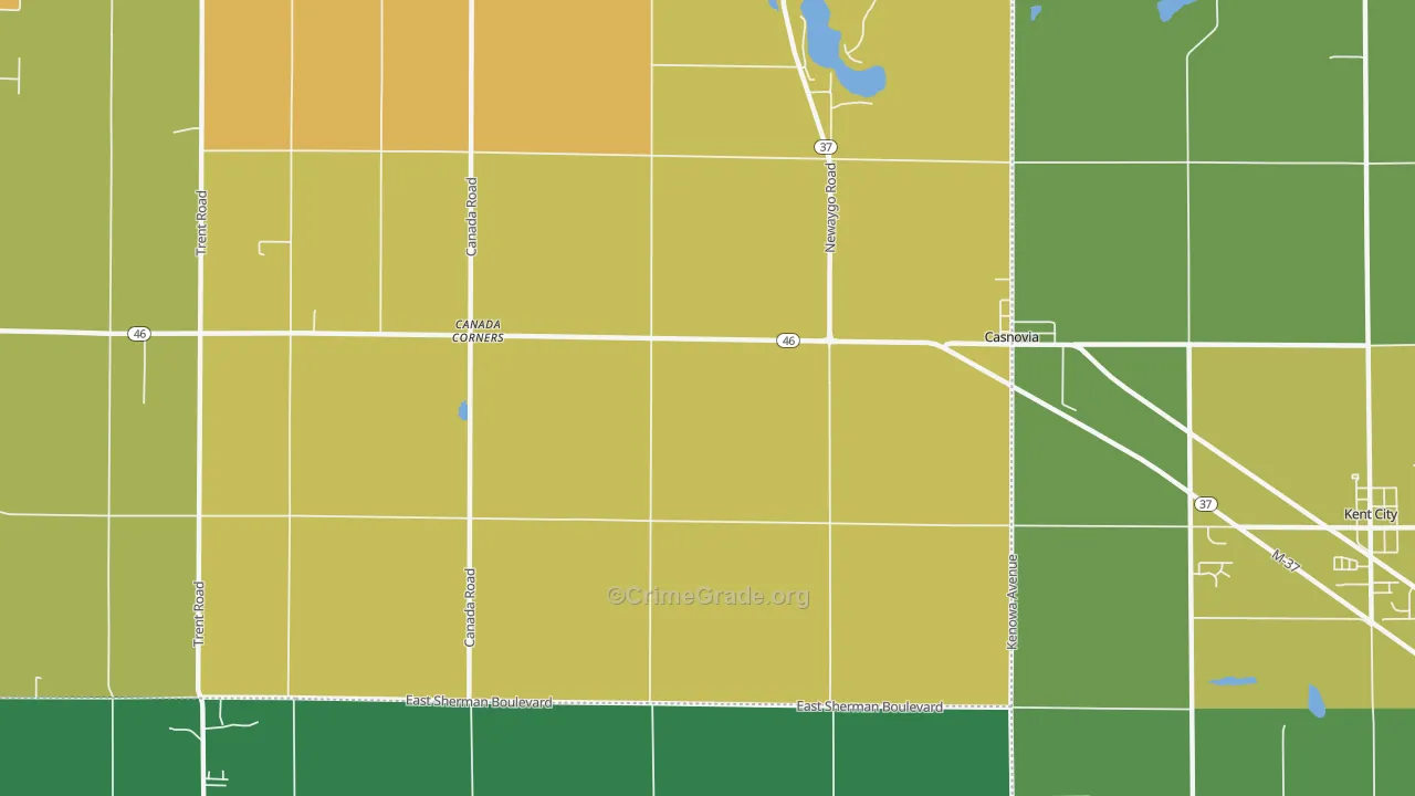 49318, MI Map of Theft Rates