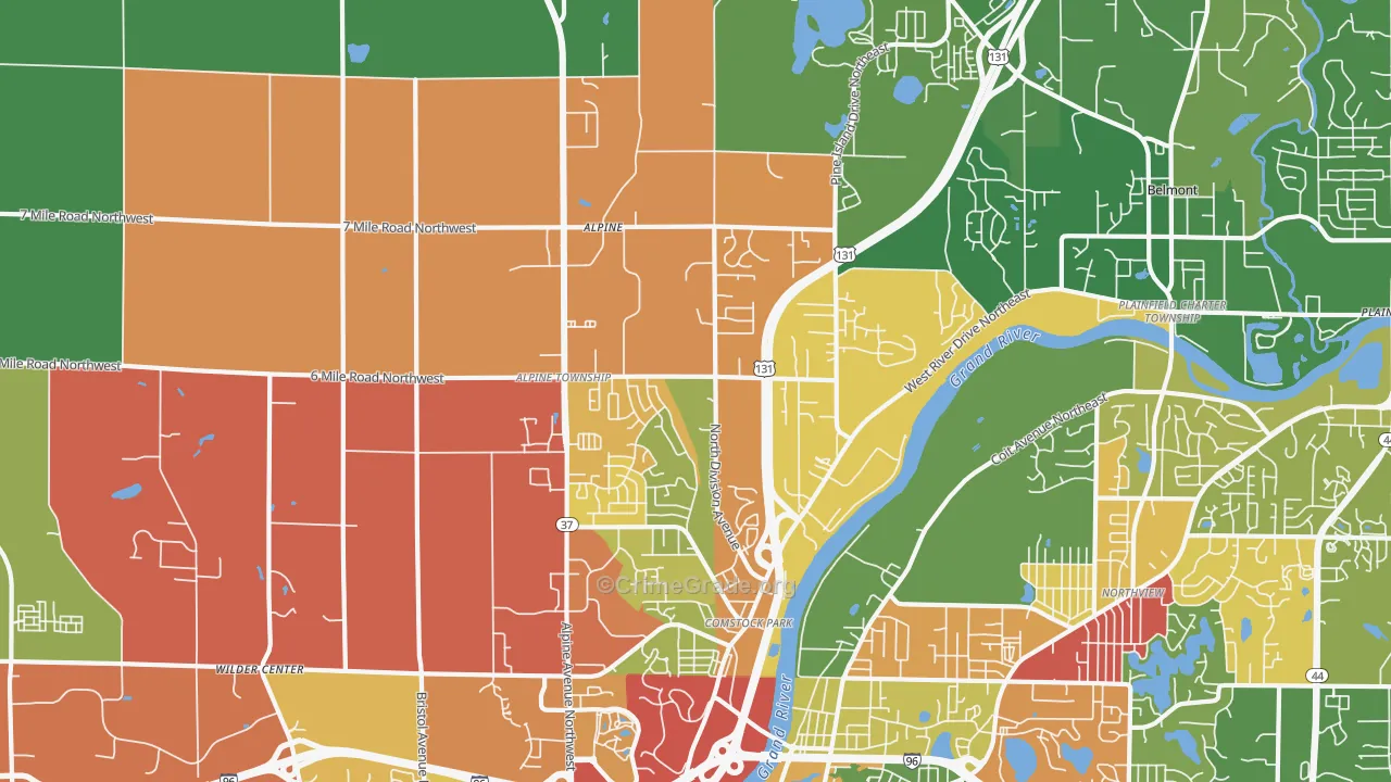 49321, MI Map of Theft Rates