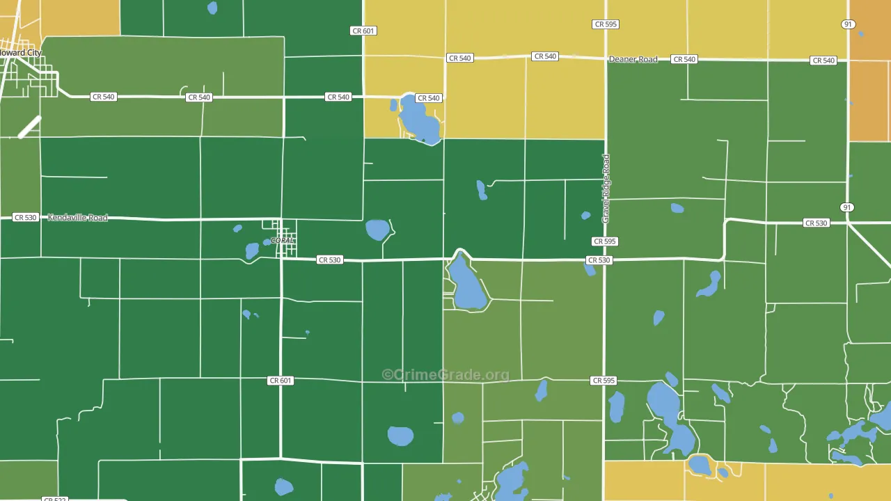 49322, MI Map of Theft Rates