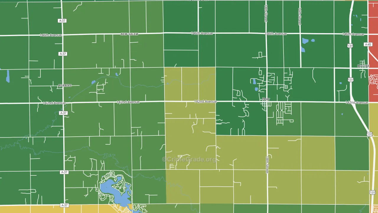 49323, MI Map of Theft Rates