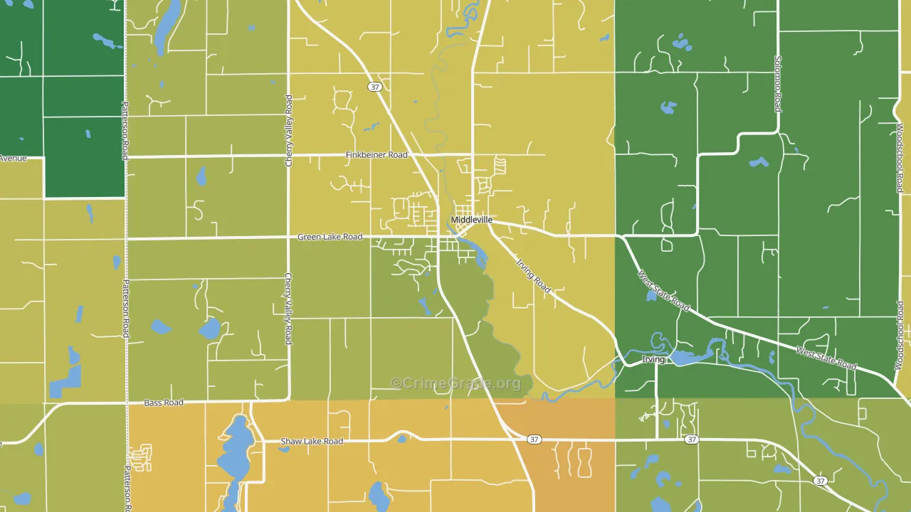 49333, MI Map of Theft Rates