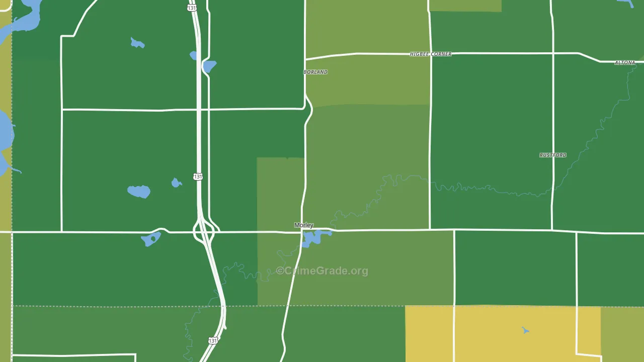 49336, MI Map of Theft Rates