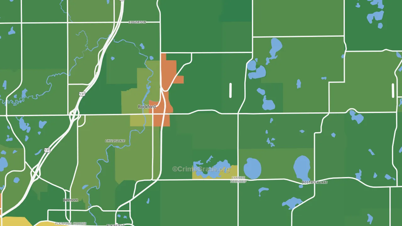 49341, MI Map of Theft Rates