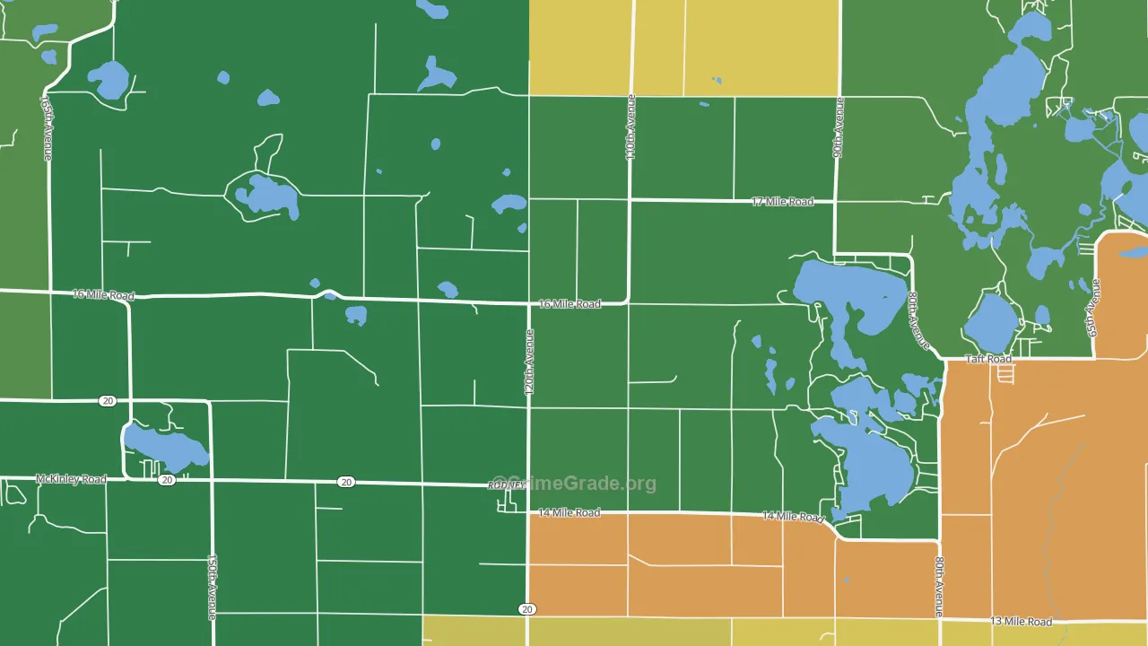 49342, MI Map of Theft Rates