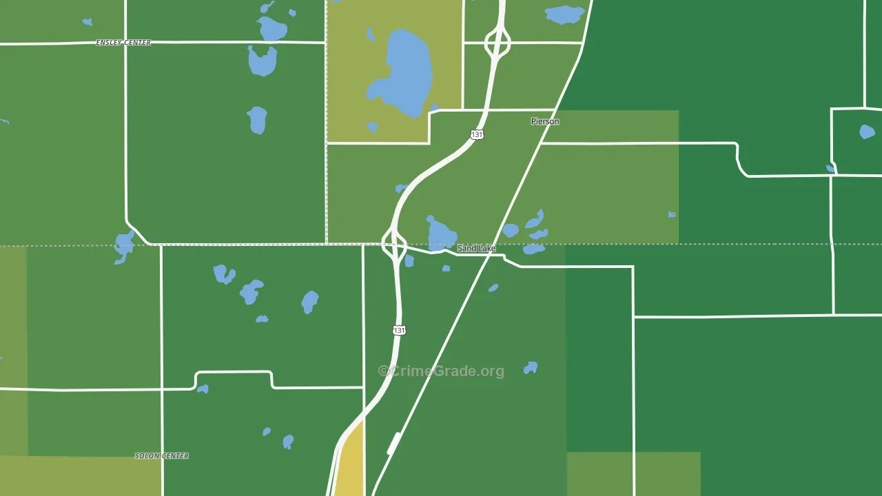 49343, MI Map of Theft Rates