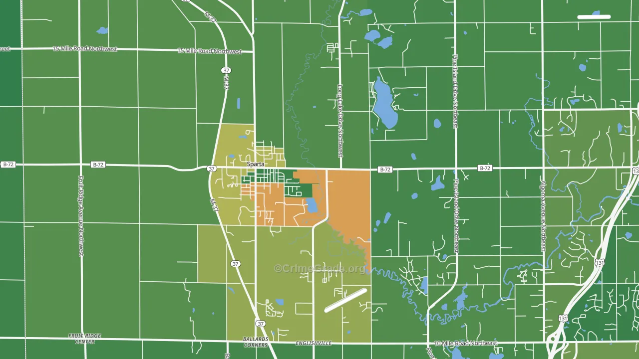 49345, MI Map of Theft Rates