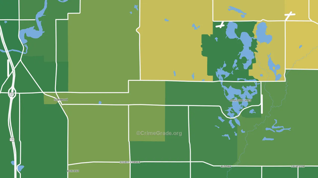 49346, MI Map of Theft Rates