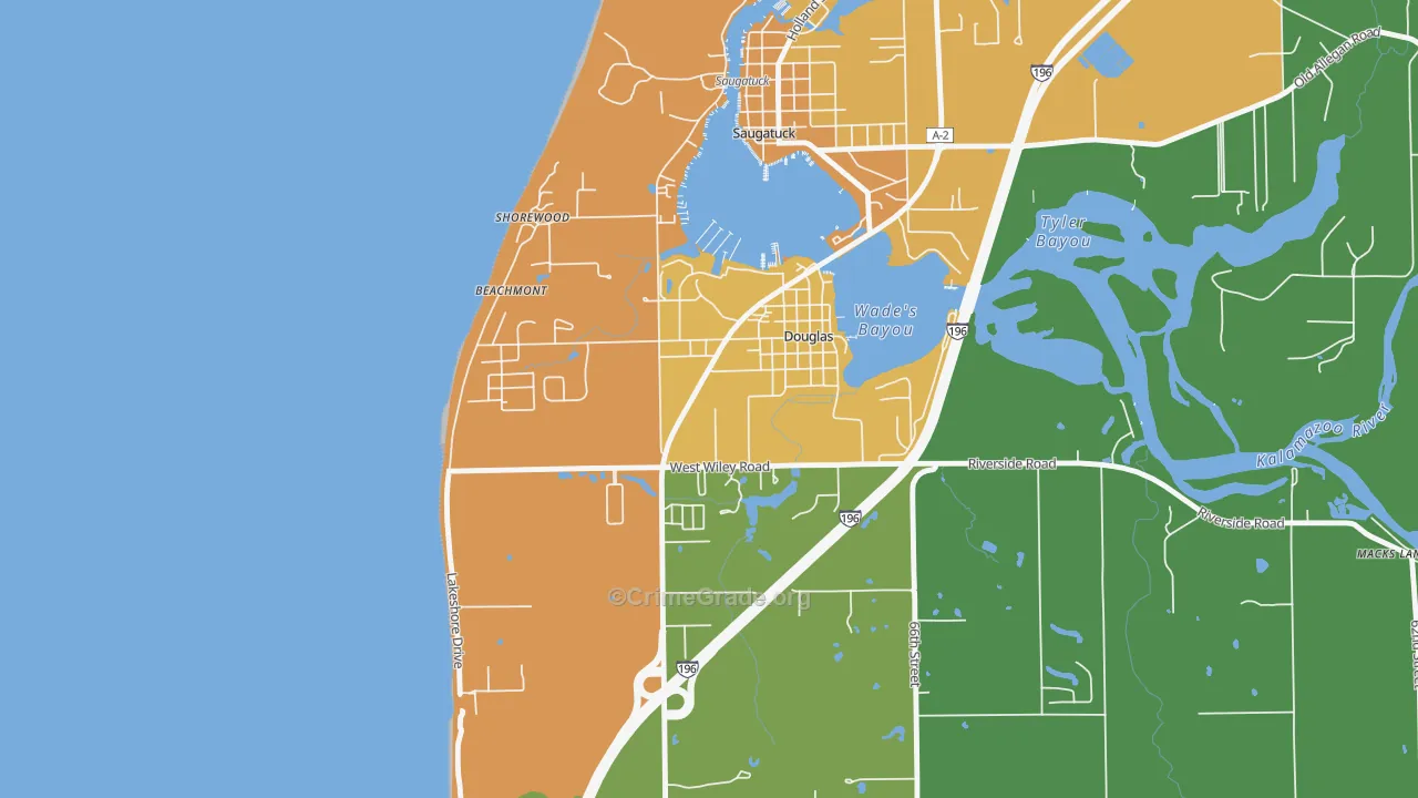 49406, MI Map of Theft Rates