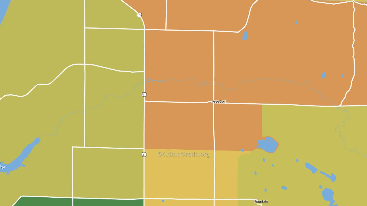 49411, MI Map of Theft Rates