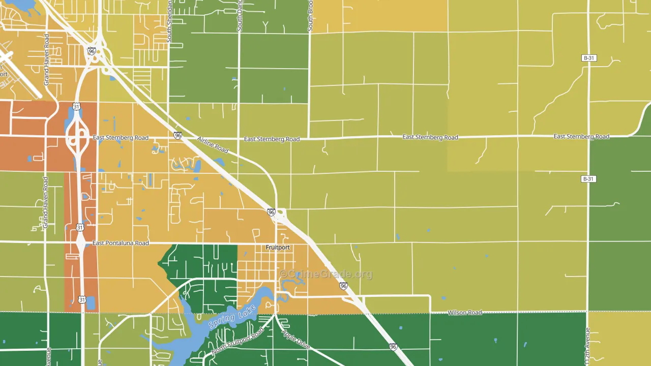 49415, MI Map of Theft Rates