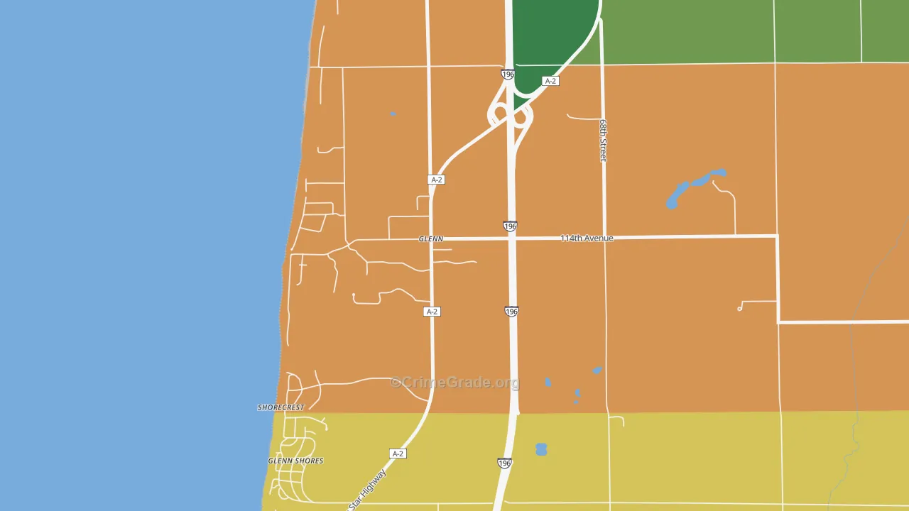 49416, MI Map of Theft Rates