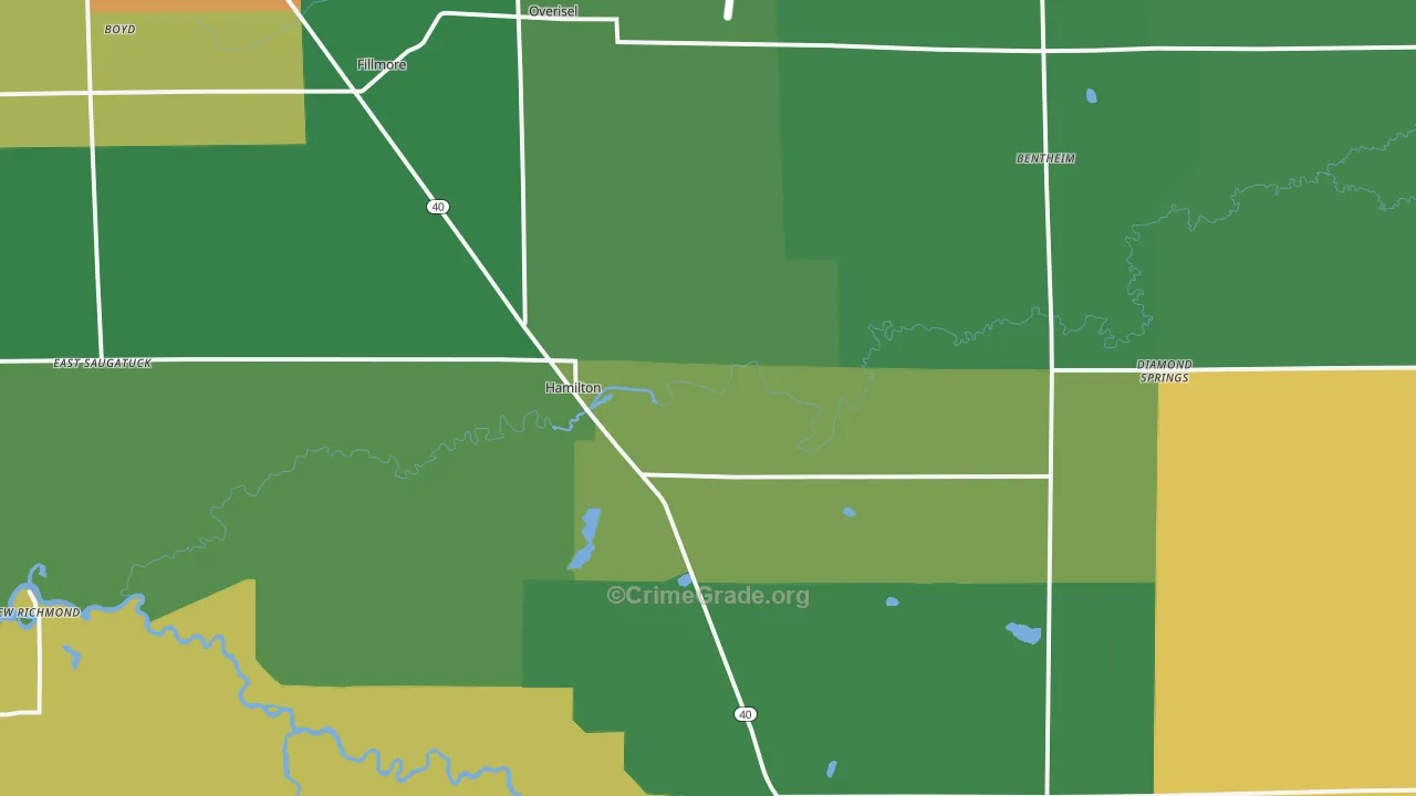 49419, MI Map of Theft Rates