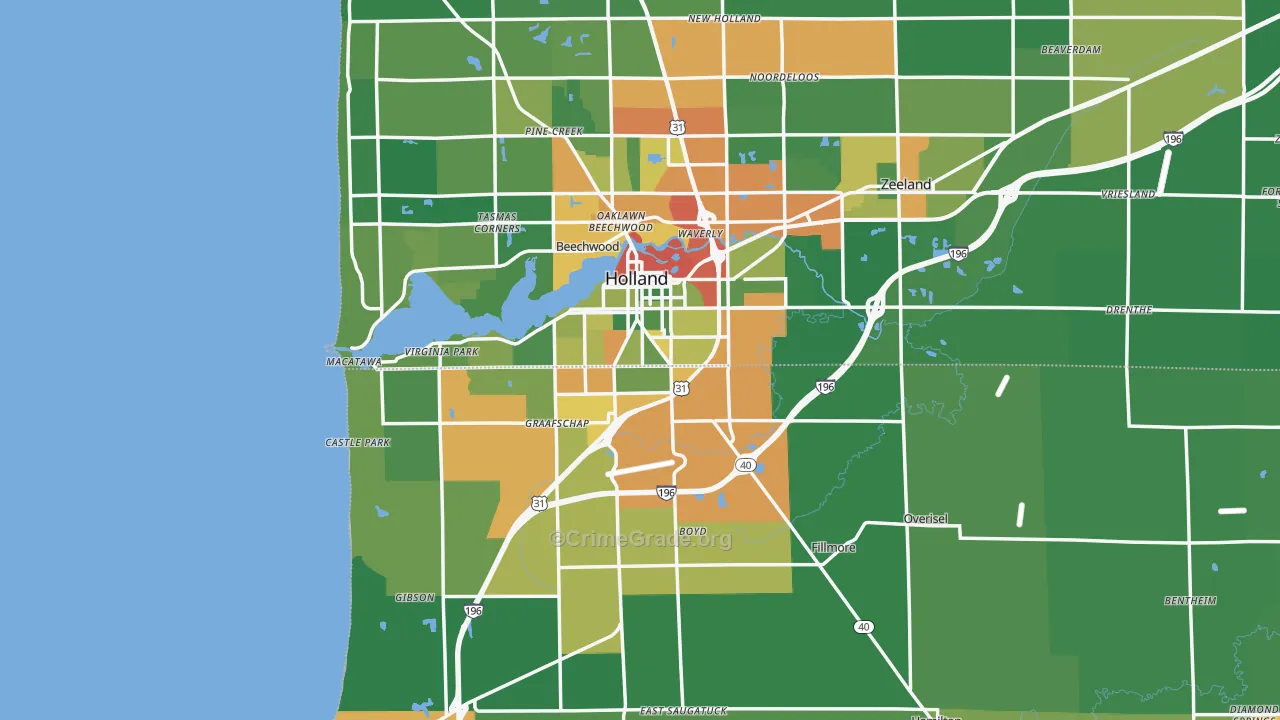 49423, MI Map of Theft Rates
