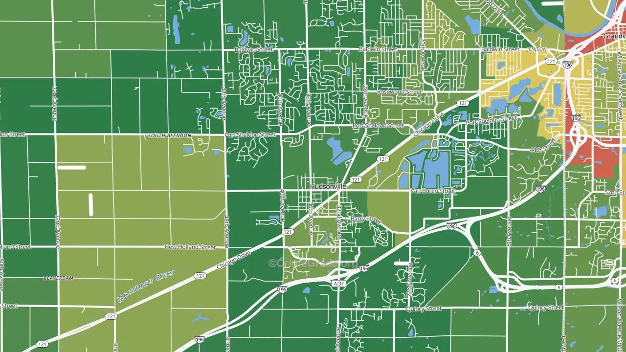 49426, MI Map of Theft Rates