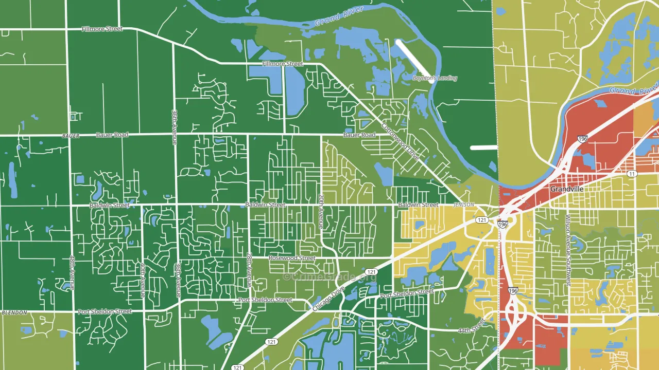 49428, MI Map of Theft Rates