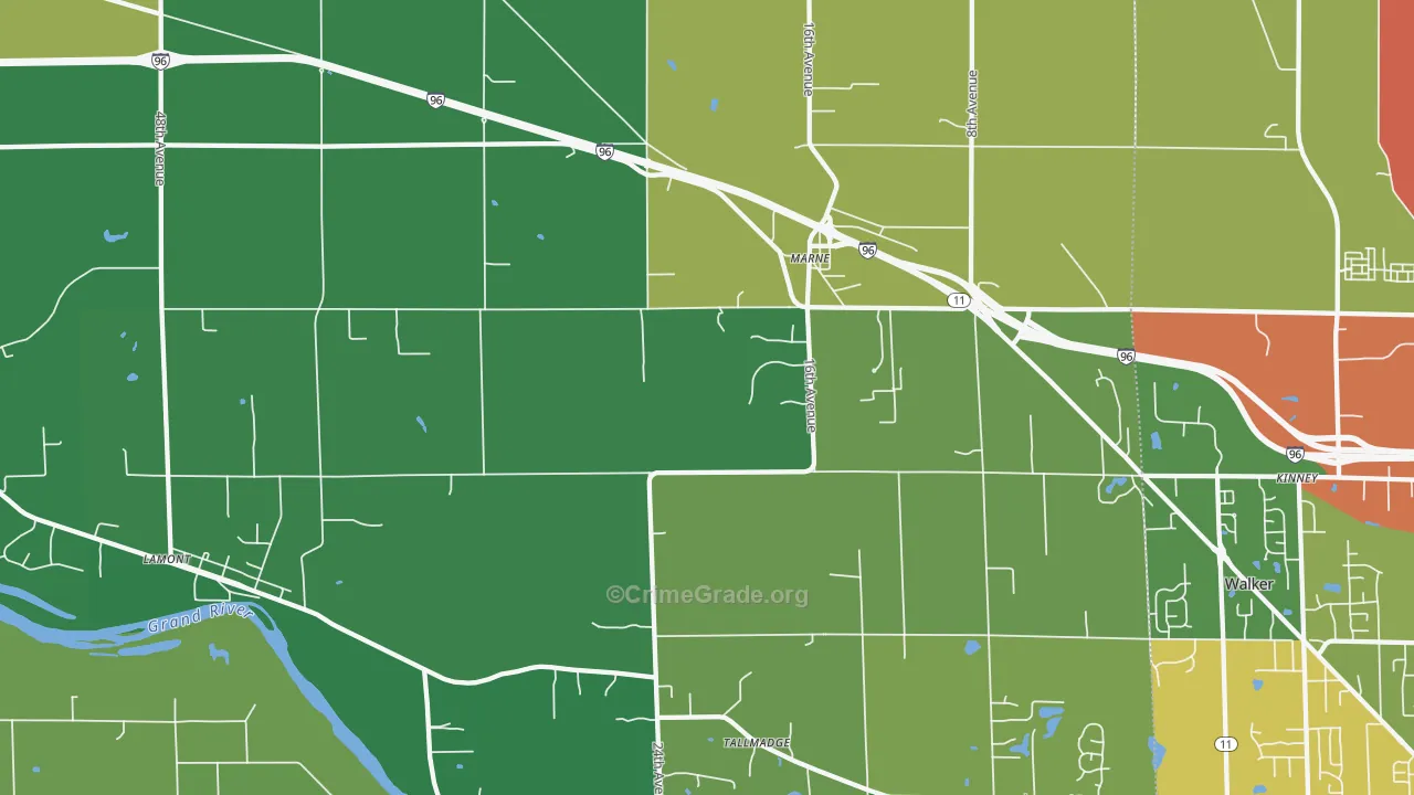 49435, MI Map of Theft Rates