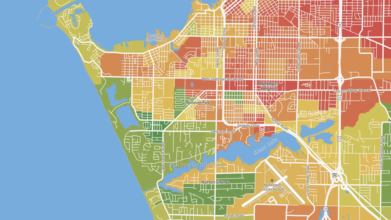49441, MI Map of Theft Rates