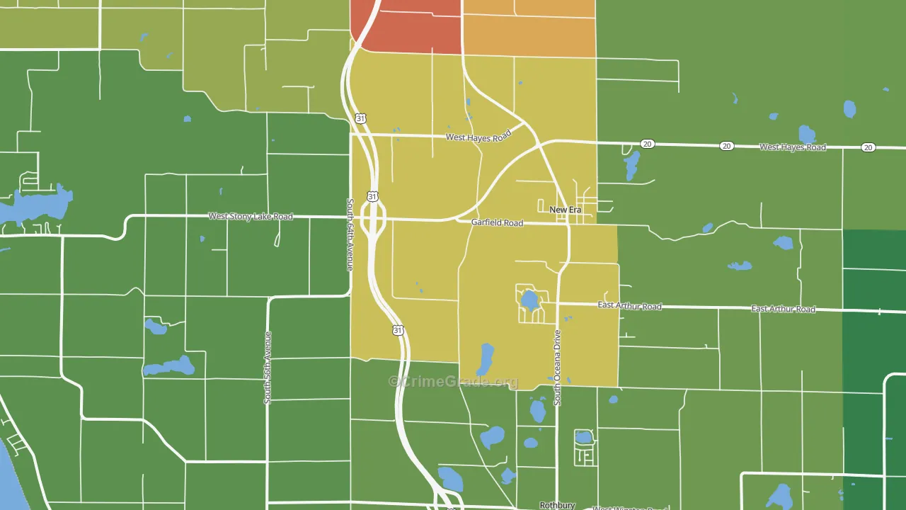 49446, MI Map of Theft Rates