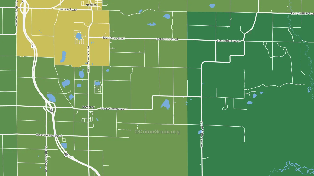 49452, MI Map of Theft Rates