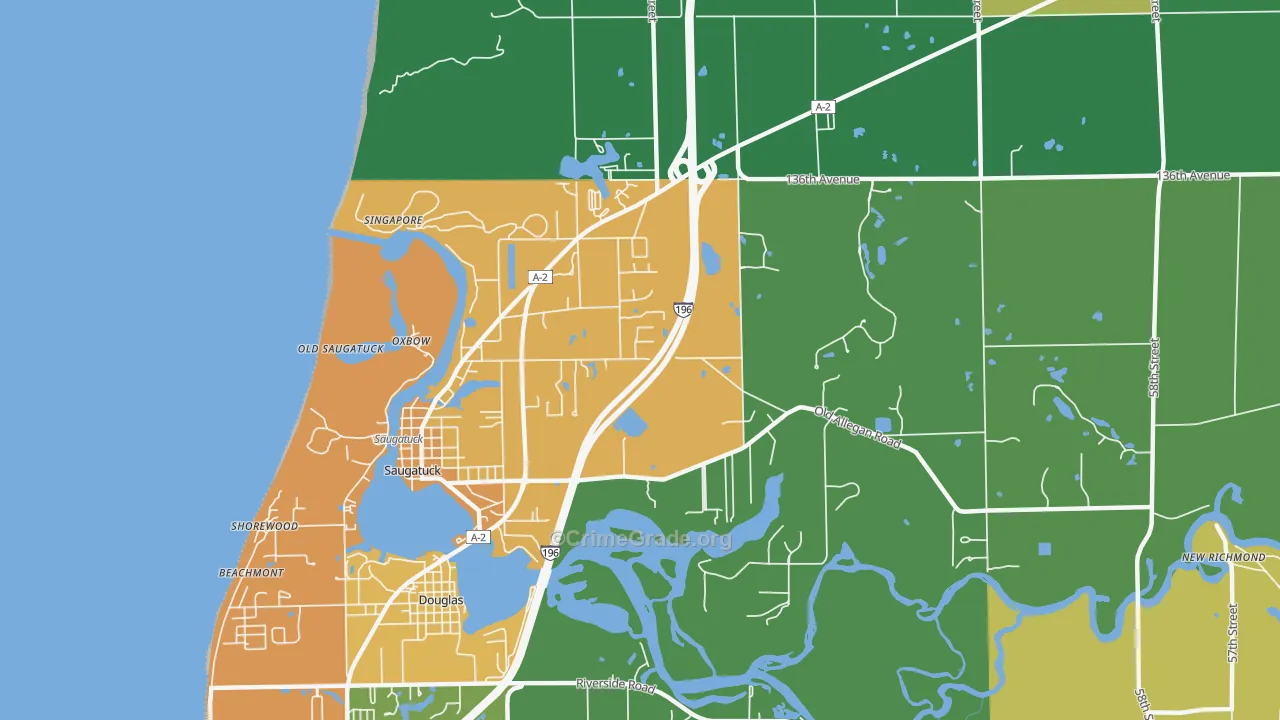 49453, MI Map of Theft Rates