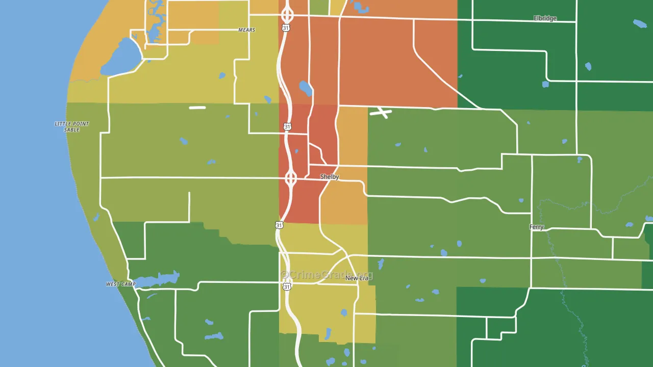 49455, MI Map of Theft Rates