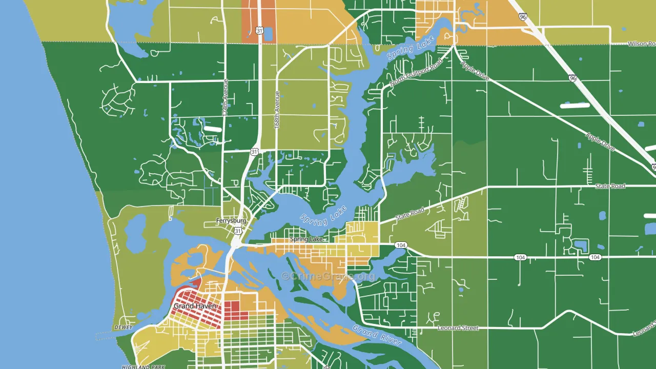 49456, MI Map of Theft Rates