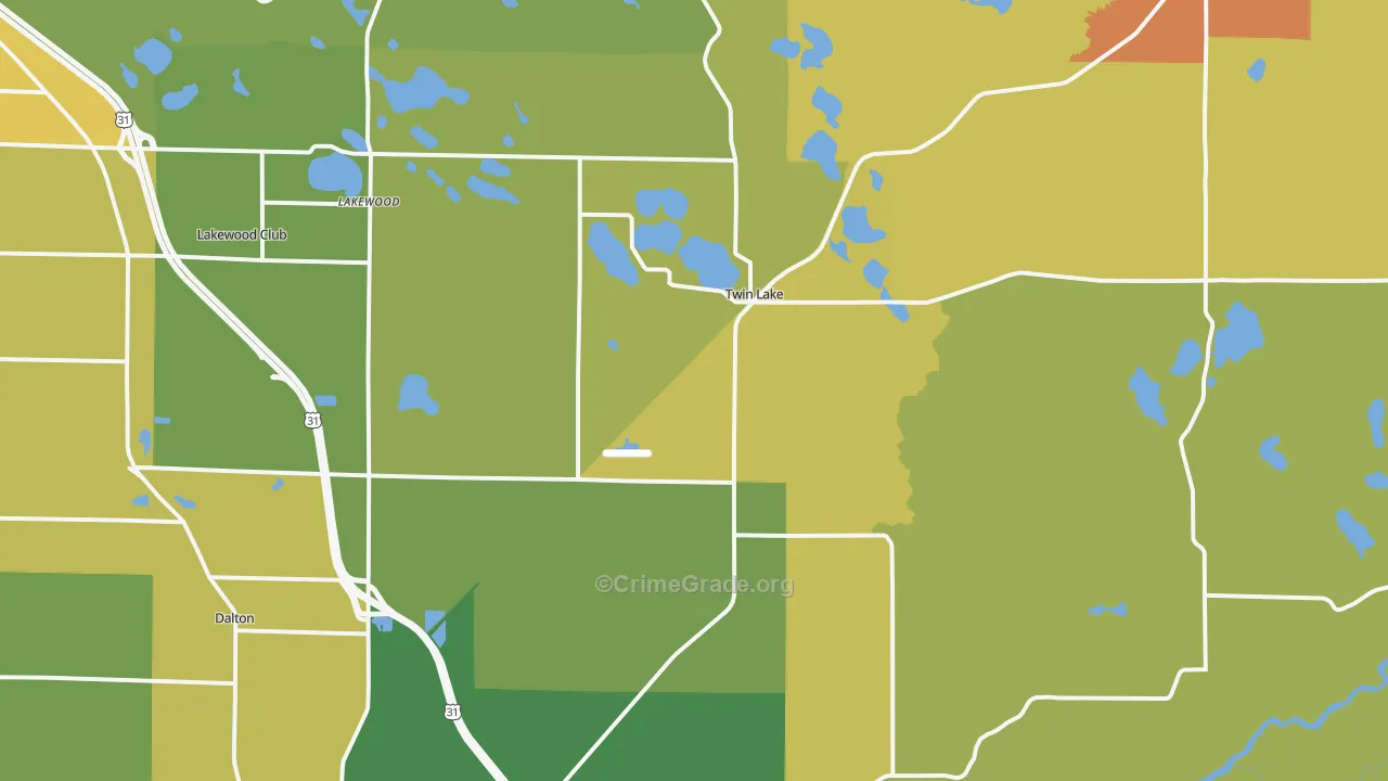 49457, MI Map of Theft Rates