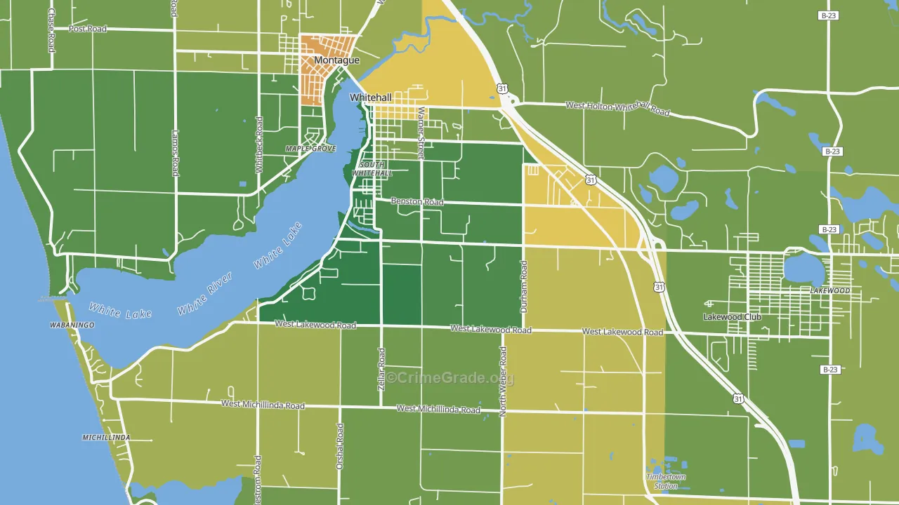 49461, MI Map of Theft Rates
