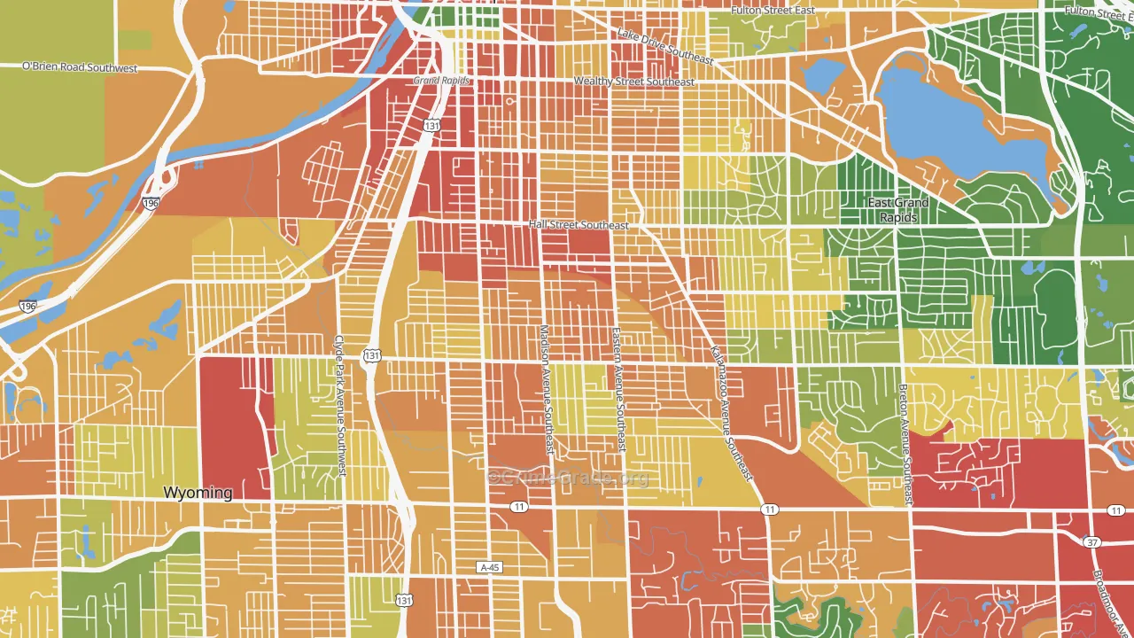 49507, MI Map of Theft Rates